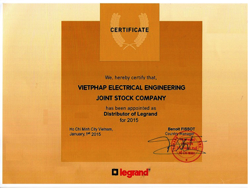 Công phân phối chính thức của tập đoàn thiết bị điện Legrand tại Việt Nam